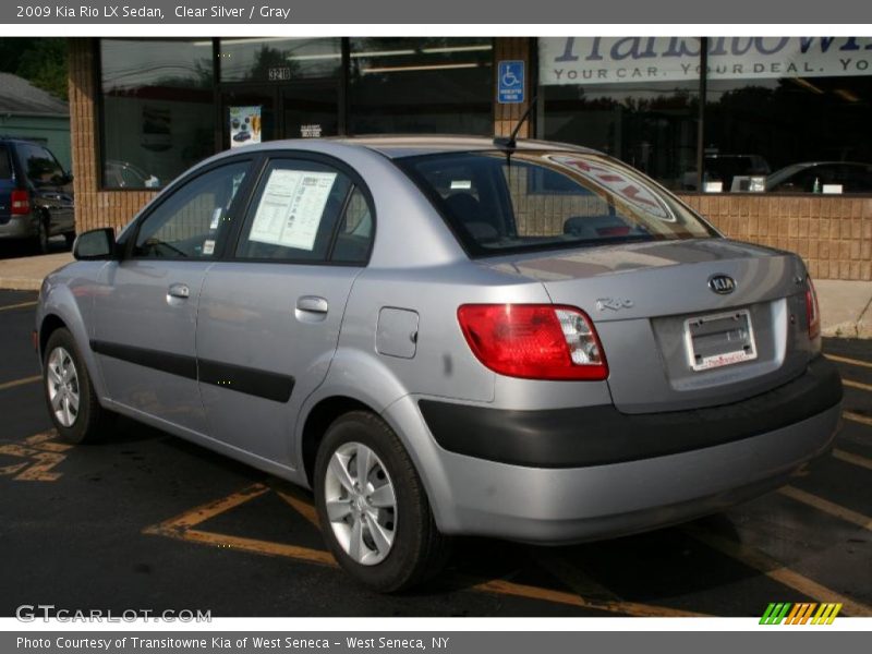 Clear Silver / Gray 2009 Kia Rio LX Sedan