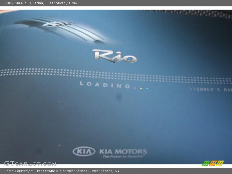 Clear Silver / Gray 2009 Kia Rio LX Sedan