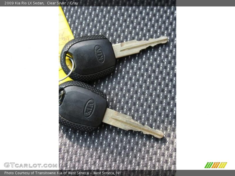 Clear Silver / Gray 2009 Kia Rio LX Sedan