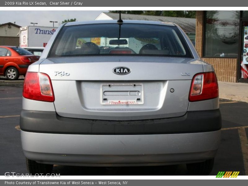 Clear Silver / Gray 2009 Kia Rio LX Sedan