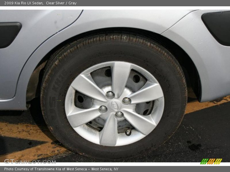 Clear Silver / Gray 2009 Kia Rio LX Sedan