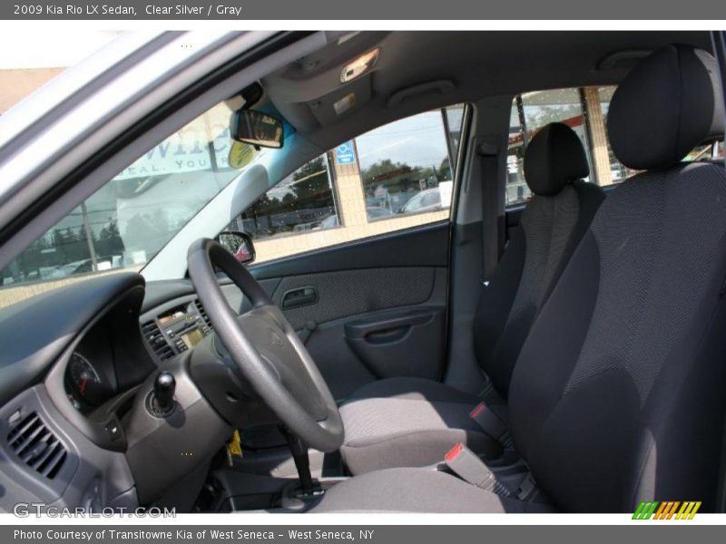 Clear Silver / Gray 2009 Kia Rio LX Sedan