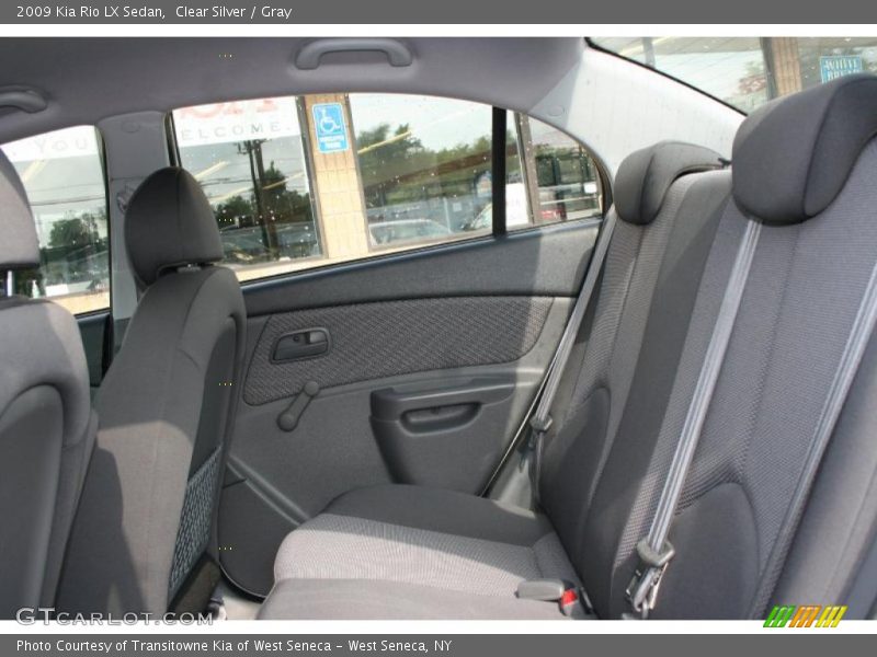 Clear Silver / Gray 2009 Kia Rio LX Sedan