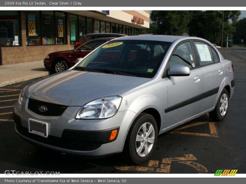 Clear Silver / Gray 2009 Kia Rio LX Sedan