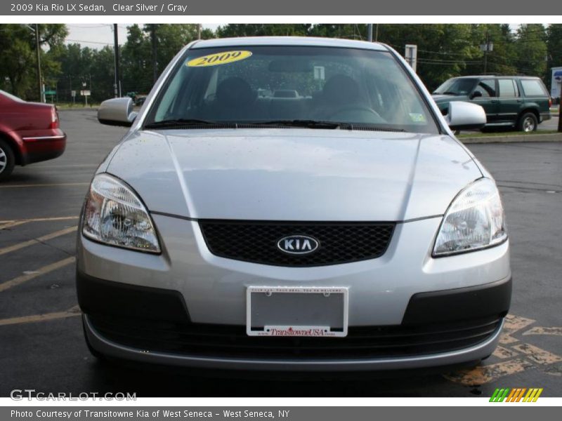 Clear Silver / Gray 2009 Kia Rio LX Sedan