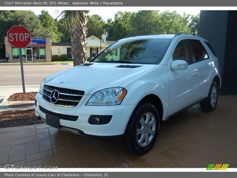 Alabaster White / Macadamia 2007 Mercedes-Benz ML 350 4Matic