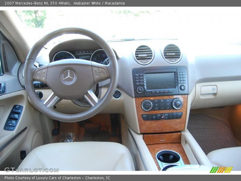 Alabaster White / Macadamia 2007 Mercedes-Benz ML 350 4Matic