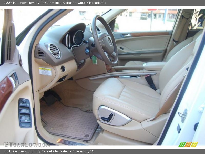 Alabaster White / Macadamia 2007 Mercedes-Benz ML 350 4Matic