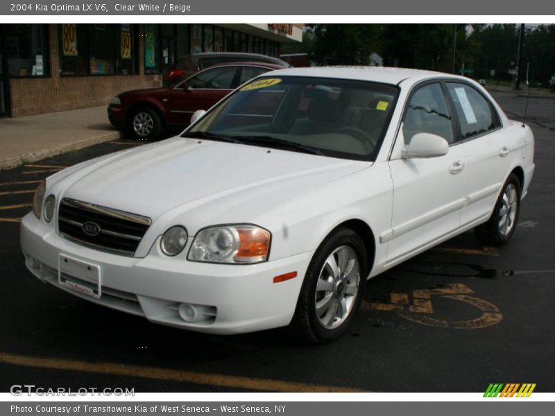 Clear White / Beige 2004 Kia Optima LX V6