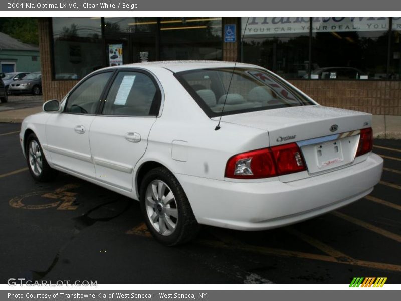Clear White / Beige 2004 Kia Optima LX V6