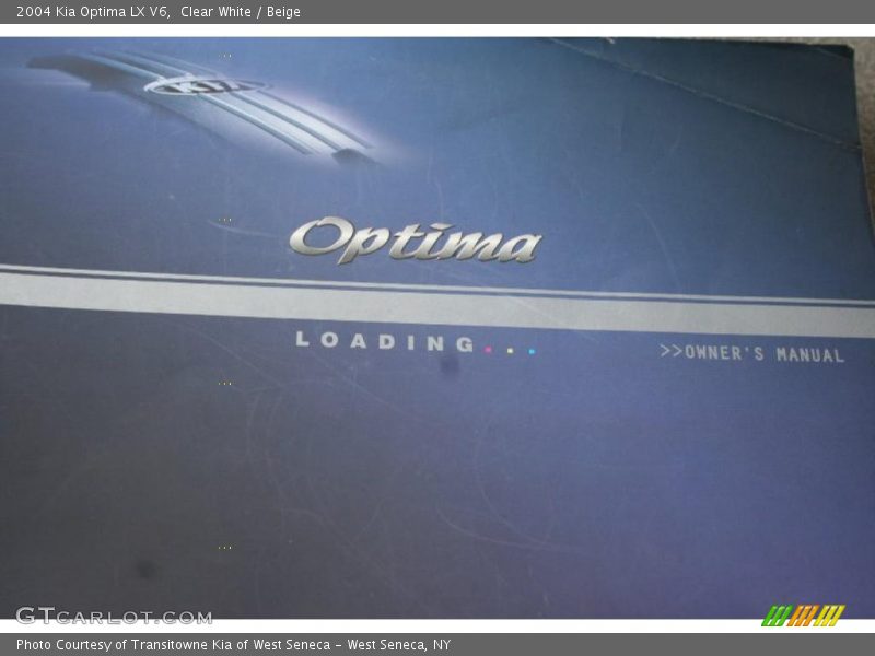 Clear White / Beige 2004 Kia Optima LX V6