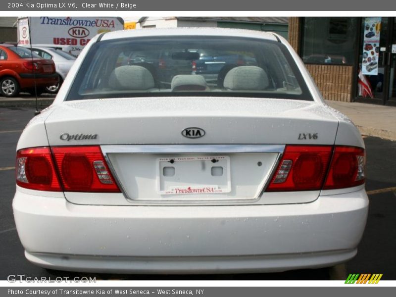 Clear White / Beige 2004 Kia Optima LX V6