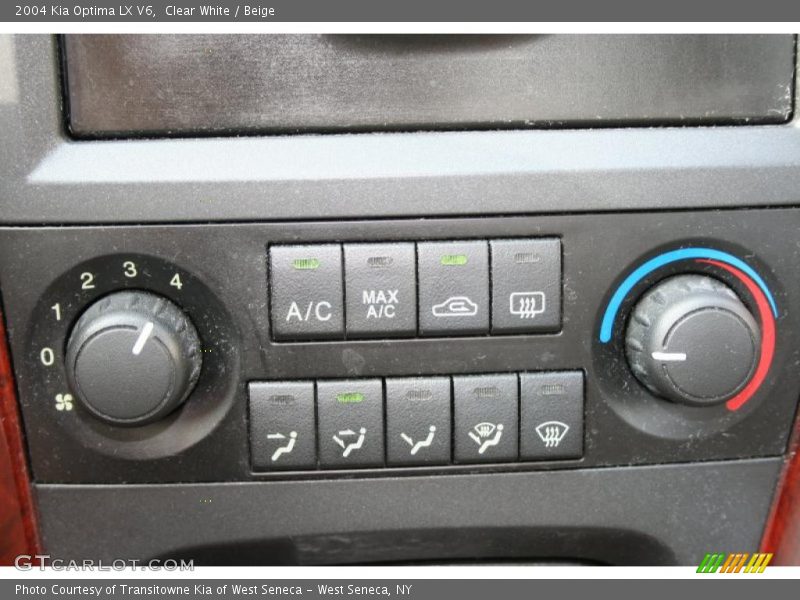 Clear White / Beige 2004 Kia Optima LX V6