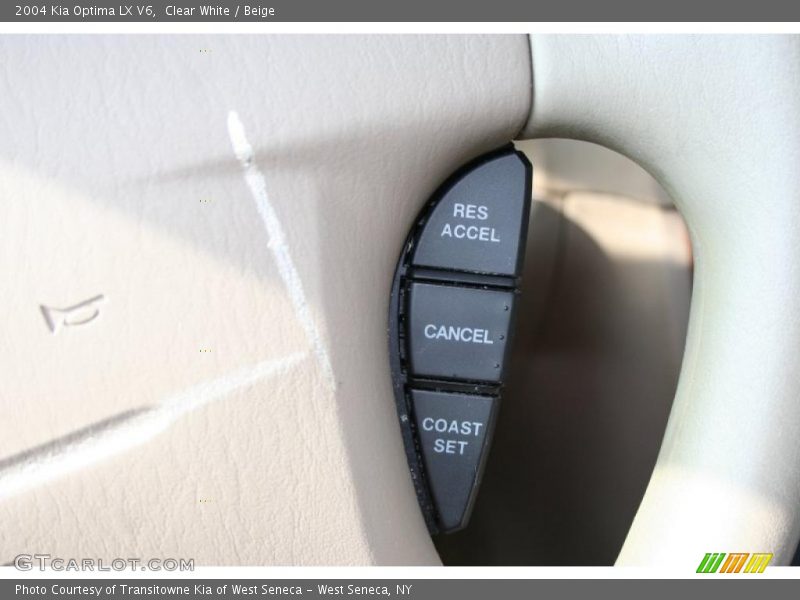 Clear White / Beige 2004 Kia Optima LX V6