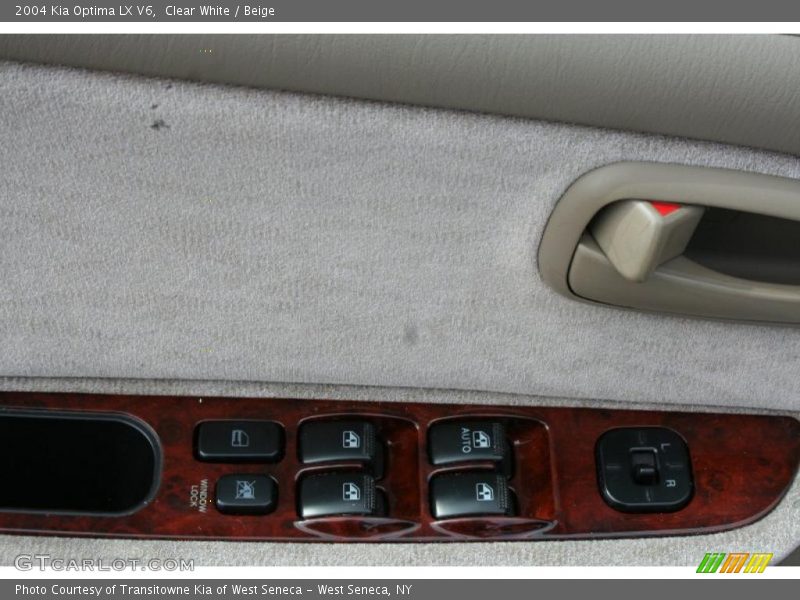 Clear White / Beige 2004 Kia Optima LX V6