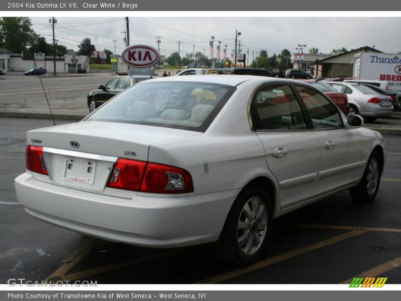 Clear White / Beige 2004 Kia Optima LX V6