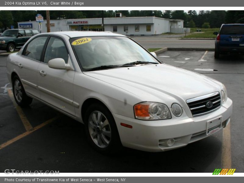 Clear White / Beige 2004 Kia Optima LX V6