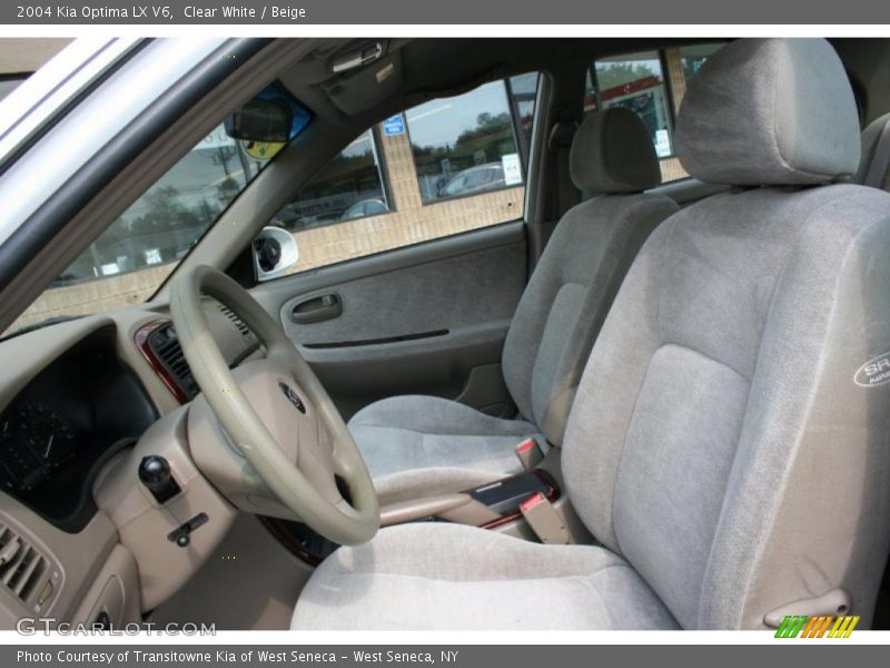 Clear White / Beige 2004 Kia Optima LX V6