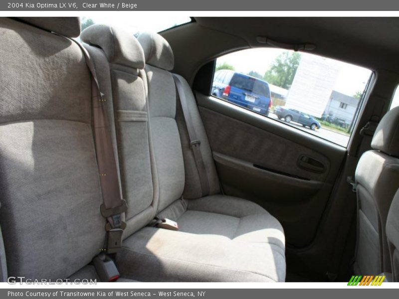 Clear White / Beige 2004 Kia Optima LX V6