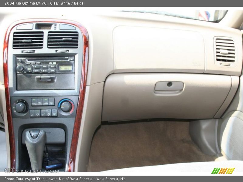 Clear White / Beige 2004 Kia Optima LX V6
