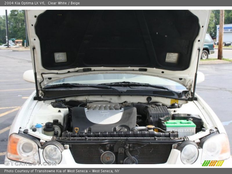Clear White / Beige 2004 Kia Optima LX V6