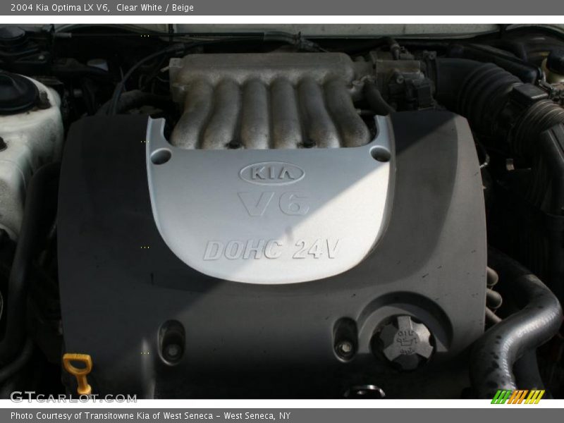 Clear White / Beige 2004 Kia Optima LX V6
