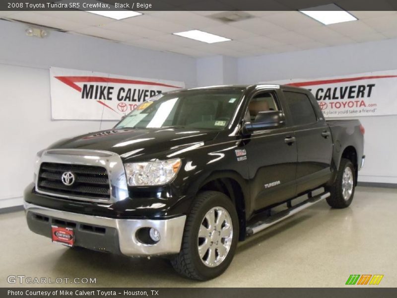 Black / Beige 2008 Toyota Tundra SR5 CrewMax