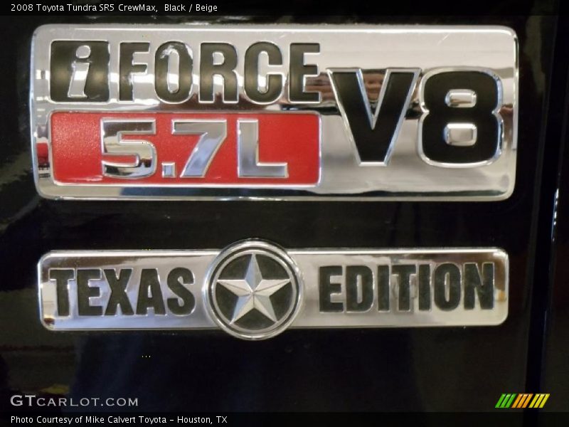 Black / Beige 2008 Toyota Tundra SR5 CrewMax