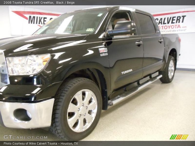 Black / Beige 2008 Toyota Tundra SR5 CrewMax