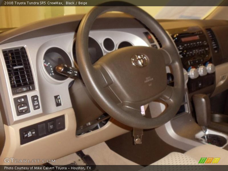 Black / Beige 2008 Toyota Tundra SR5 CrewMax