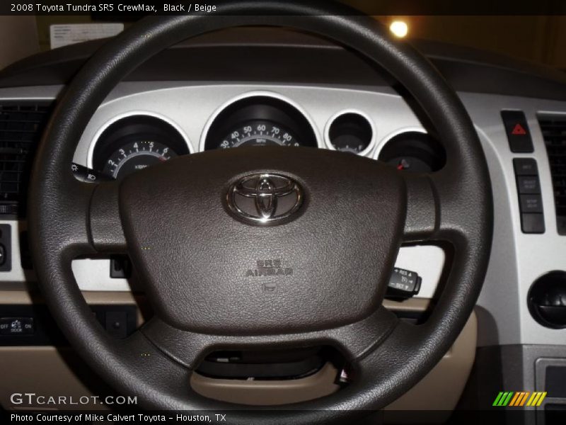 Black / Beige 2008 Toyota Tundra SR5 CrewMax