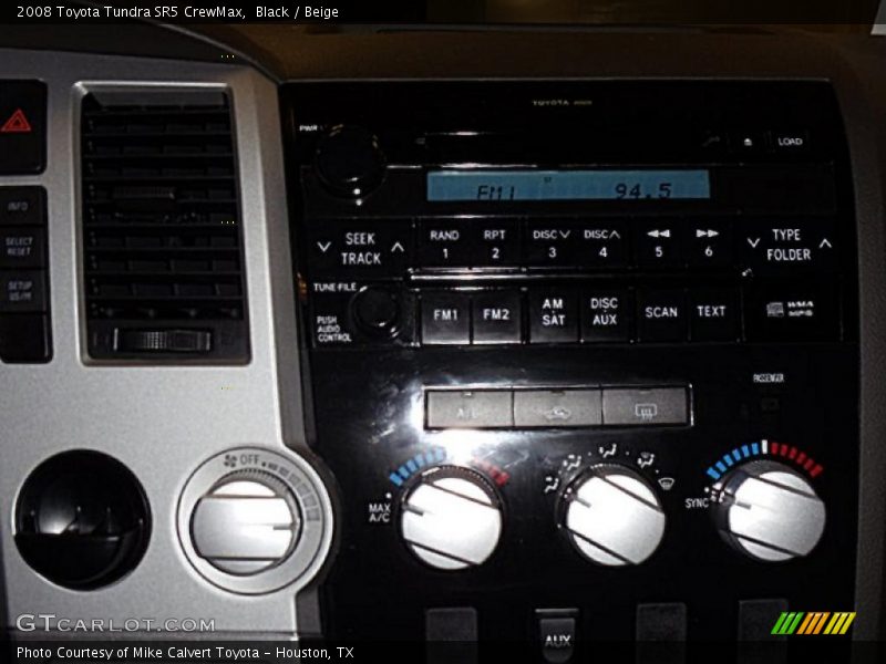 Black / Beige 2008 Toyota Tundra SR5 CrewMax