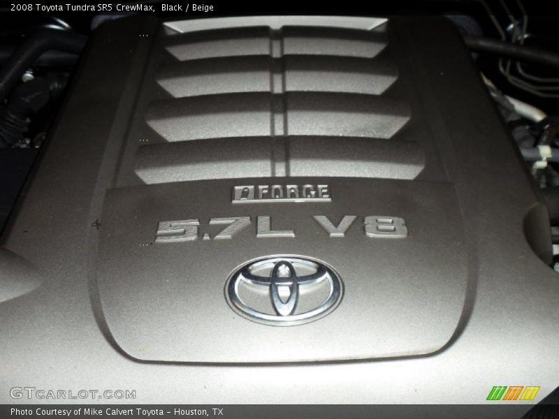 Black / Beige 2008 Toyota Tundra SR5 CrewMax