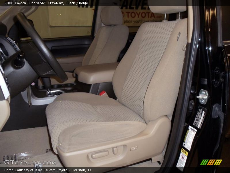 Black / Beige 2008 Toyota Tundra SR5 CrewMax