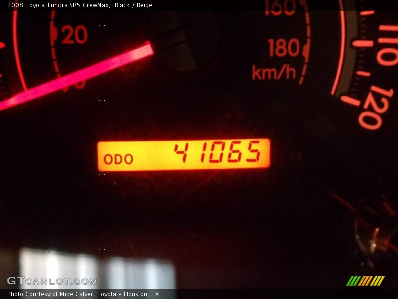 Black / Beige 2008 Toyota Tundra SR5 CrewMax