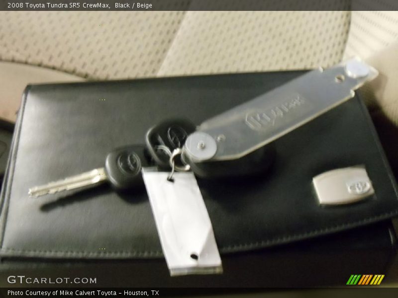 Black / Beige 2008 Toyota Tundra SR5 CrewMax