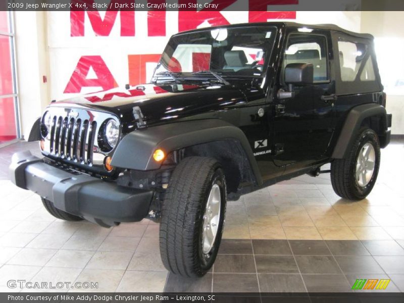 Black / Dark Slate Gray/Medium Slate Gray 2009 Jeep Wrangler X 4x4
