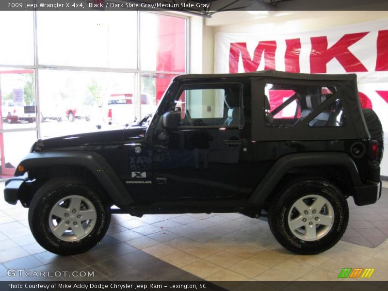 Black / Dark Slate Gray/Medium Slate Gray 2009 Jeep Wrangler X 4x4