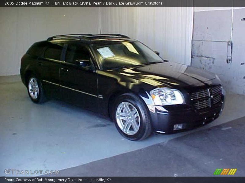 Brilliant Black Crystal Pearl / Dark Slate Gray/Light Graystone 2005 Dodge Magnum R/T