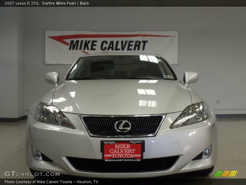 Starfire White Pearl / Black 2007 Lexus IS 250
