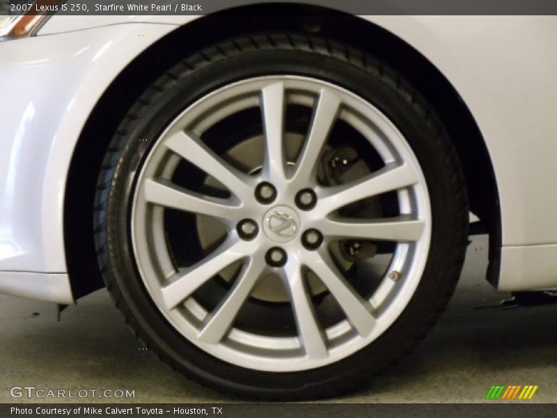 Starfire White Pearl / Black 2007 Lexus IS 250