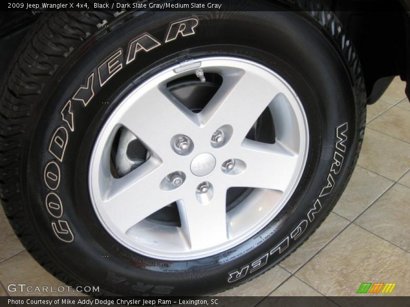 Black / Dark Slate Gray/Medium Slate Gray 2009 Jeep Wrangler X 4x4