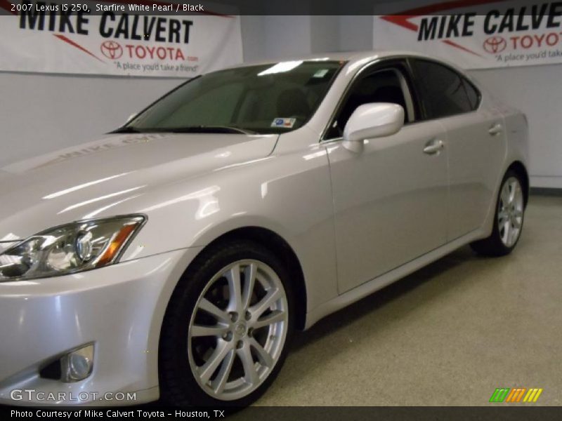 Starfire White Pearl / Black 2007 Lexus IS 250