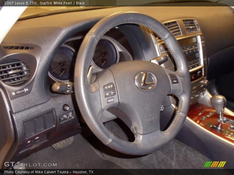 Starfire White Pearl / Black 2007 Lexus IS 250