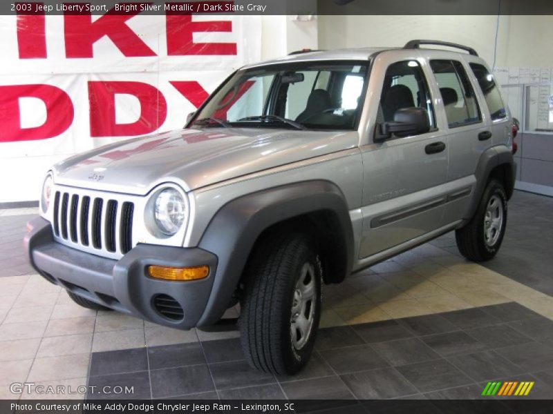 Bright Silver Metallic / Dark Slate Gray 2003 Jeep Liberty Sport