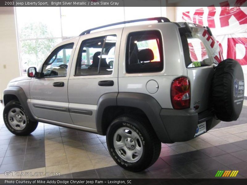 Bright Silver Metallic / Dark Slate Gray 2003 Jeep Liberty Sport