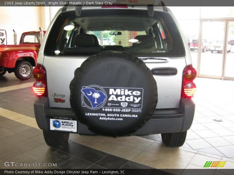 Bright Silver Metallic / Dark Slate Gray 2003 Jeep Liberty Sport