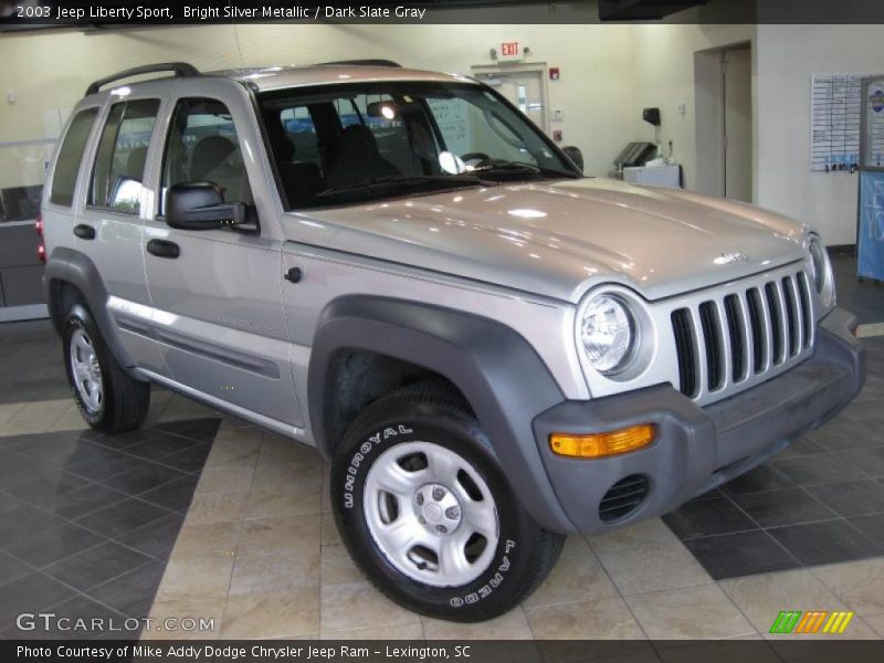 Bright Silver Metallic / Dark Slate Gray 2003 Jeep Liberty Sport