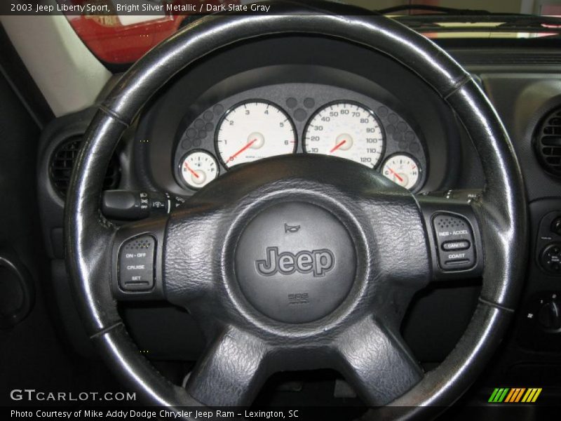 Bright Silver Metallic / Dark Slate Gray 2003 Jeep Liberty Sport