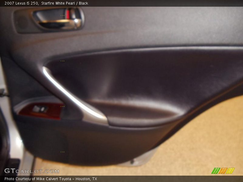 Starfire White Pearl / Black 2007 Lexus IS 250